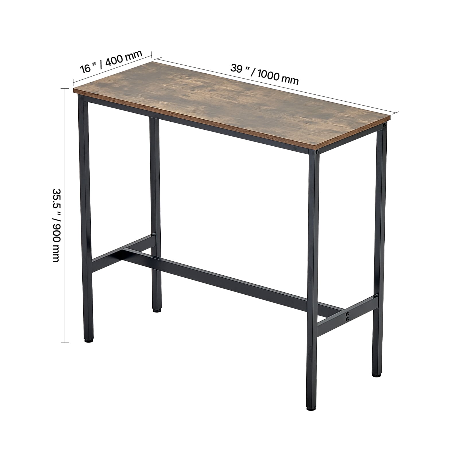 Bar Table Height Pub Table Cocktail Coffee Counter Kitchen Dining 39x16x35.5 In_voghion.com